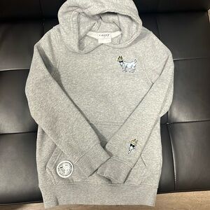 Goat USA youth small gray hoodie